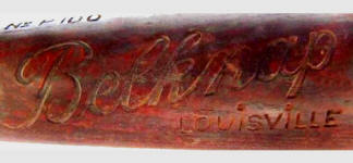 Belknap Louisville bat Label