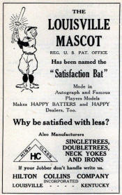 1922 Hilton Collins Co. Louisville mascot ad