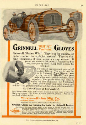 Morrison-Ricker Grinnell Gloves Ad