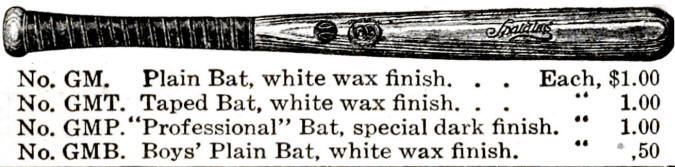 1905-1908 Gold Medal Baseball Bats