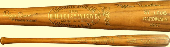 1937 St. Louis Cardinals Presentation bat