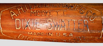 A.H. Leathers Mfg Co. Dixie Swatter T.C. Baseball Bat
