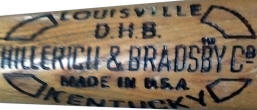 Hillerich & Bradsby C0. D.H.B Crackerjack  baseball Bat