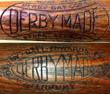 Derby Ball & Edwards Corp. Baseball Bats