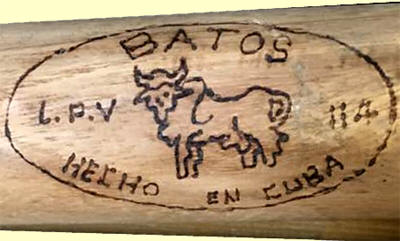 Batos L.P.V. Hecho en Cuba Baseball Bat