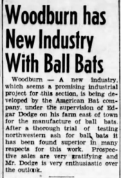 1939 American Bat Co. announcment