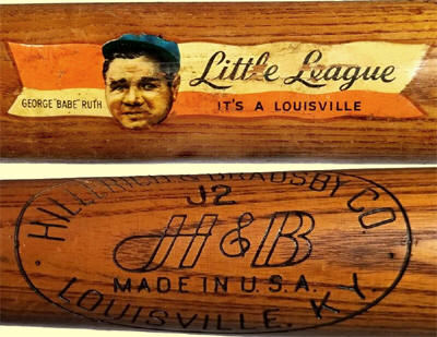 Hillerich & Bradsby Co. No. J2 Decal Baseball Bat