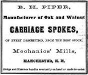 B.H. Piper Co. Carriage Spokes ad