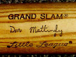 Don Mattingly Grand Slam Louisville Slugger Bat
