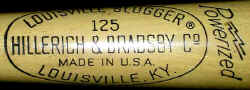 Mickey Mantle Louisville Slugger 125 Special Baseball Bat