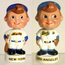 Mets - Dodgers Mini Bobbing Heads