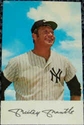 Mickey Mantle Yankees Clinic Card