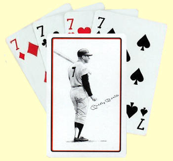 1978 Sports Deck Mickey Mantle Playing Card