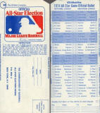 1974 All-Star Game Ballot