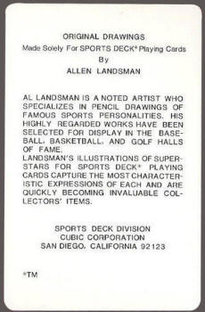 1978 Allen Landsman Playing Cards