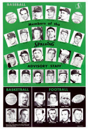 1962 Spalding Advisory Staff Poster