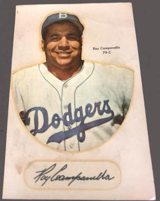 Roy Campanella 1952 Star-Cal Type 1 Decal front
