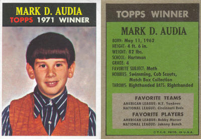 1971 Topps Winner 1971 Topps Winner Baseball CardBaseball Card