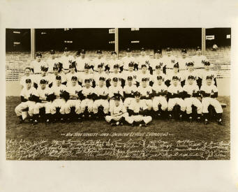 Yankee World Champions Team Photo