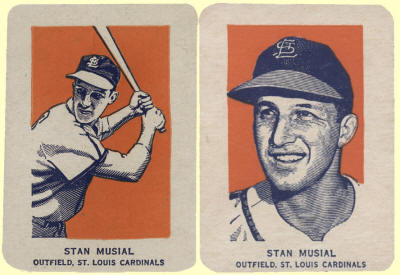 1952 Wheaties Hand Cut Baseball Cards