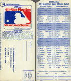 1976 All Star Game Official Ballot