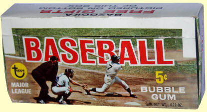 1968 Topps Wax Pack counter Box