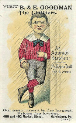 1880s An Accurate Barometer Series H 804-38 Advertising Trade Cards