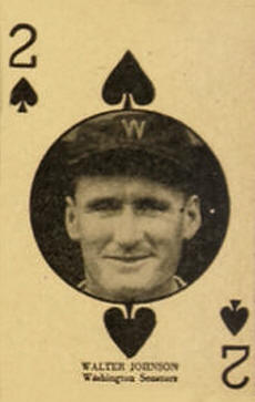 W560 Walter Johnson Hand Cut Card