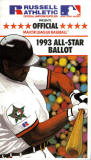 1993 All Star game Official Ballot