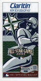 2001 All Star Game Official Ballot