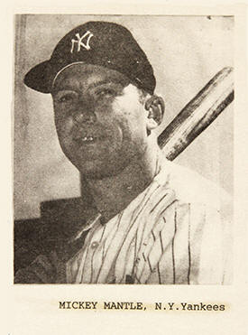 1959-1960 Mickey Mantle Gulf Oil Baseball Card