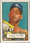 1952 Topps Mickey Mantle rookie card #311