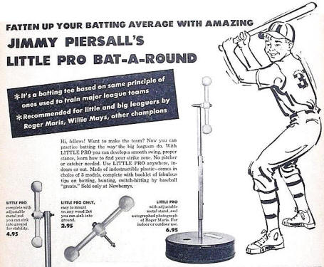 1960 Jimmy Piersall's Little Pro Bat-A-Round