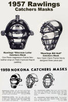 1957 Rawlings 1959 Nokona Catchers Masks