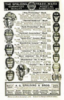 1908 Spalding Catchers Masks