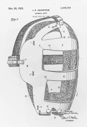 1921 Catchers Mask Patent 