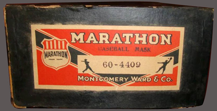 1920's Montgomery Ward Marathon60-4409 Baseball Mask box