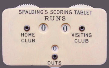 Spalding Baseball Scoring Tablet Indicator