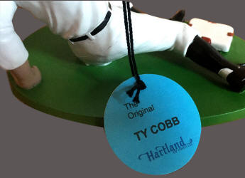 2009 Ty Cobb Hartland Collectors Club Figurine tag