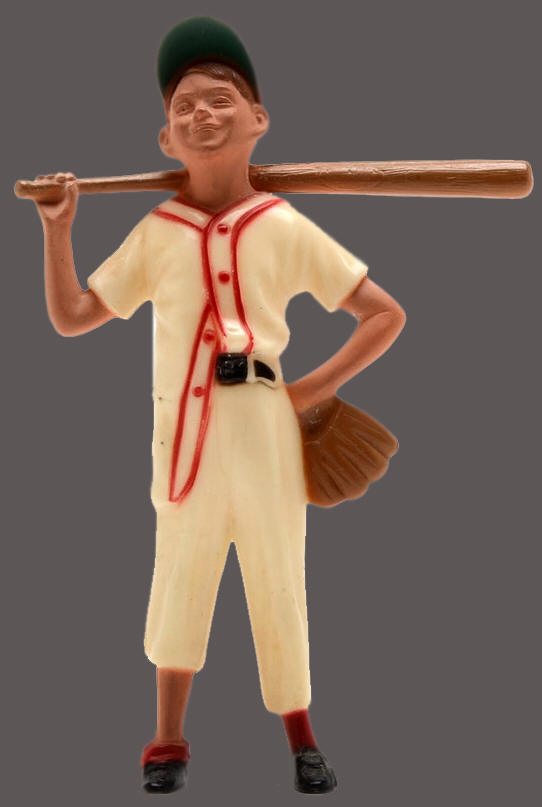 1950's 60's Bat BOY little leaguer Hartland Baseball  figure custom  Hang Tag #2 