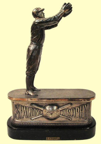 Spalding Fielder Figural Baseball Trophy