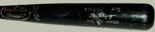 Alex Rodriguez Game Used Louisville Slugger P72 Bat