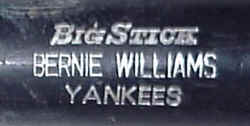 Bernie Williams Game Used Rawlings MDW20 Bat