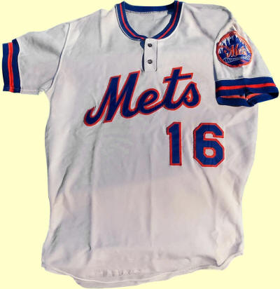 Lee Mazzilli Game Used New York Mets Jersey