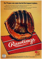 1973 Rawlings 75th anniversary Glove ad
