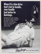 1974 Rawlings Baseball Globe ad Brooks Robinson