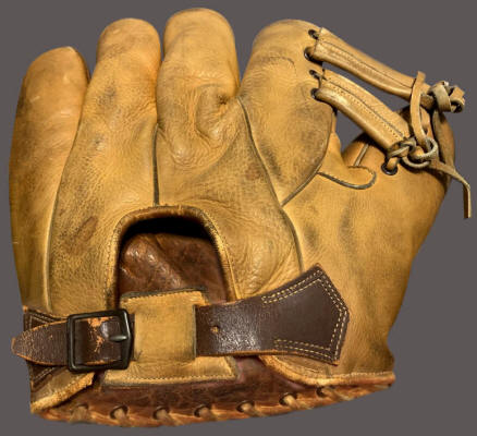 Ed Maynard's Sporting Goods Baseball Glove Back