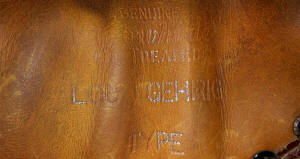 Genuine Cowhide Oil Treated Lou Gehrig Type Mitt
