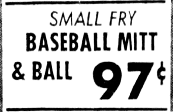 Small Fry Baseball Mitt & Ball