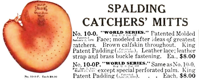 C.M. King Patented Perforated Palm Catchers Mitt